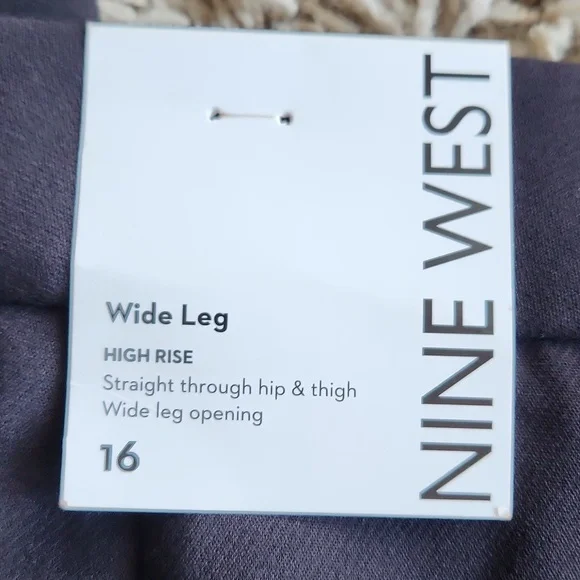 NWT Nine West Stylish Black Dress Pants Size 16 - Picture 7 of 7
